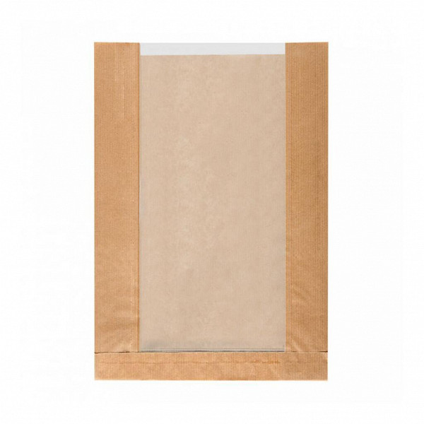 Пакет для хлеба с окном Garcia de Pou Feel Green 26+10*38 см, крафт-бумага 36 г/см2, 125 шт/уп фото
