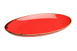 Блюдо овальное Porland 31х24 см фарфор цвет красный Seasons (112131)