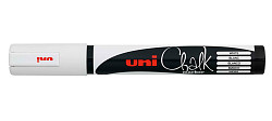 Маркер меловой UNI Mitsubishi Pencil Chalk PWE-5M 1,8-2,5 мм Белый в Екатеринбурге, фото