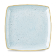 Тарелка мелкая квадратная  Stonecast Duck Egg Blue SDESDS101 26,8 см