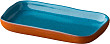 Блюдо прямоугольное Style Point Stoneheart 15 х 8,5 см, цвет коричневый/голубой (SHAZC1702)