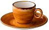 Блюдце для кофейной чашки Style Point Jersey Orange 13 см, цвет оранжевый (QU94556) фото