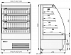 Холодильная горка Полюс Carboma 1600/875 ВХСп-1,9 (тонированный cтеклопакет) фото