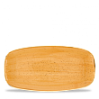 Блюдо прямоугольное Churchill CHEFS Stonecast Tangerine STGSXO111