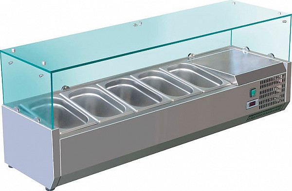 Холодильная витрина для ингредиентов Koreco VRX1200380(395II) фото