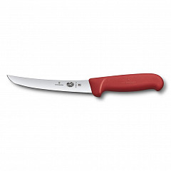 Нож обвалочный Victorinox Fibrox 15 см изогнутый, ручка фиброкс красная в Екатеринбурге фото
