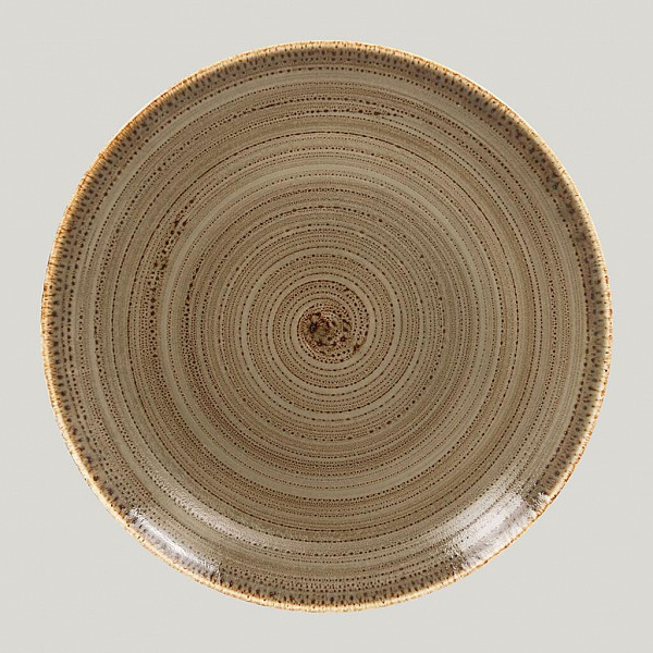 Тарелка плоская RAK Porcelain Twirl Alga 27 см фото