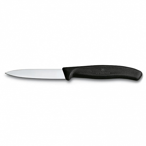 Нож для чистки овощей Victorinox 8 см, черный набор 2 шт фото