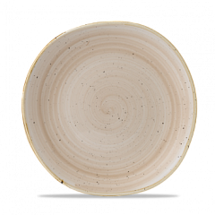 Тарелка мелкая Волна Churchill Stonecast Nutmeg Cream SNMSOG101 26,4 см в Екатеринбурге фото