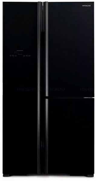 Холодильник Hitachi R-M702 PU2 GBK черное стекло фото