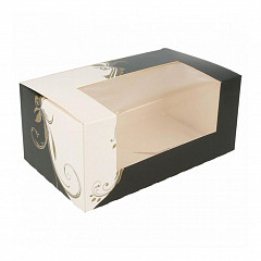Коробка для торта Garcia de Pou с окном 18*11*8 см, белая, картон в Екатеринбурге, фото