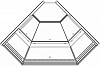 Холодильная витрина Полюс GC111 VM-5-1 динамика угол внешний 90 (без боковин) 1010 фото