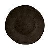 Тарелка мелкая безбортовая Style Point Stone Black 16 см, цвет черный, Q Authentic (QU53338) фото