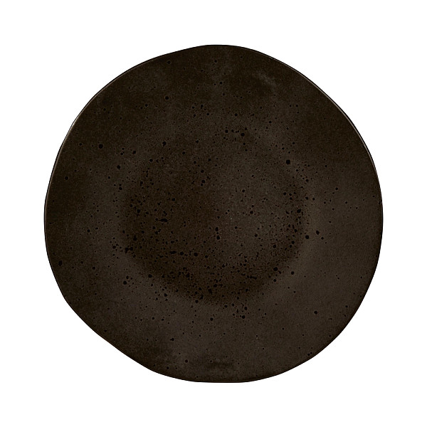 Тарелка мелкая безбортовая Style Point Stone Black 16 см, цвет черный, Q Authentic (QU53338) фото