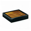 Коробка для шоколада Garcia de Pou с крышкой и разделителями, 14,5*14,5*3,5 см, черная, картон