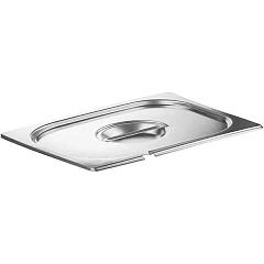 Крышка для гастроемкости с вырезом для ложки Prohotel GN 1/2 сталь нерж. ,H=3,L=32,B=27см металлич. (E812-LN/91292) в Екатеринбурге, фото