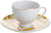 Кофейная пара  (чашка с ручкой, блюдце) Porland MOROCCO DS.4 80 мл желтый (218209) фото