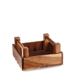 Поднос деревянный Ящик  20х20см h10см Buffet Wood ZCAWSQRC1
