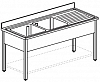 Ванна моечная Apach Chef Line L2S156-54RWSH фото