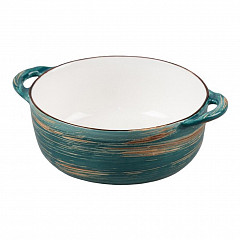 Чашка для супа P.L. Proff Cuisine Texture Dark Green Lines 18*14,5*5,5 см, 550 мл в Екатеринбурге фото