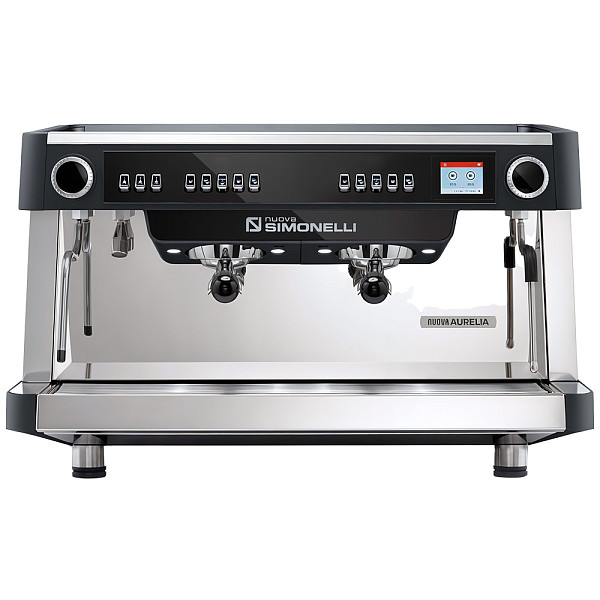 Рожковая кофемашина Nuova Simonelli AURELIA MP 2Gr 220V черная+высокие группы+самоочистка (257596) фото