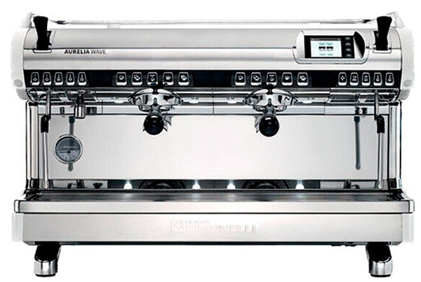 Рожковая кофемашина Nuova Simonelli Aurelia WAVE 2Gr V 220V белая+высокие группы+LED (212012) фото