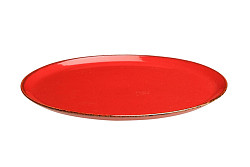 Тарелка для пиццы Porland 28 см фарфор цвет красный Seasons (162928) в Екатеринбурге, фото