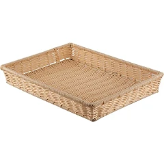 Корзина для хлеба плетеная Prohotel полиротанг ,H=60,L=420,B=315мм бежев. (3373/A01) в Екатеринбурге, фото