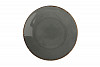 Тарелка безбортовая Porland 30 см фарфор цвет темно-серый Seasons (187630) фото