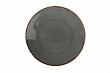 Тарелка безбортовая Porland 30 см фарфор цвет темно-серый Seasons (187630)