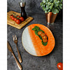 Блюдо овальное P.L. Proff Cuisine 30,5*21,5 см оранжевое фарфор The Sun Eco фото