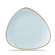 Тарелка мелкая треугольная  Stonecast Duck Egg Blue SDESTR71 19,2см, без борта