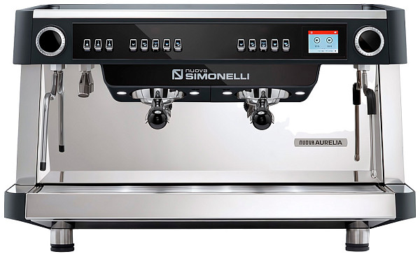 Рожковая кофемашина Nuova Simonelli AURELIA VOL XT 2Gr V 220V серый металлик+ПИД+высокие группы+LED+дисплей на каждую группу (257622) фото