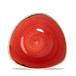 Салатник треугольный Churchill Stonecast Berry Red SBRSTRB71