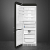 Отдельностоящий двухдверный холодильник Smeg FAB38LBL фото