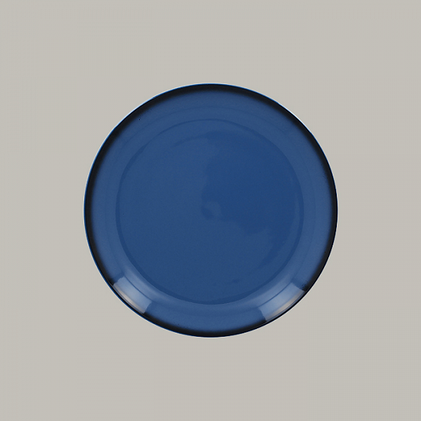 Тарелка круглая RAK Porcelain LEA Blue (синий цвет) 27 см фото