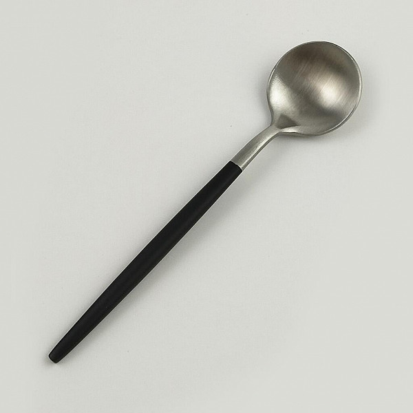 Ложка чайная P.L. Proff Cuisine 13,1 см ручка матовый черный PVD Lounge фото