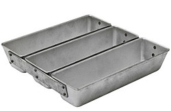 Форма хлебная Спика Тостерная (410х150х55), 3 секции, без ручек в&nbsp;Екатеринбурге фото