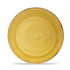 Тарелка мелкая круглая Churchill Stonecast Mustard Seed Yellow SMSSEVP81 21,7 см в Екатеринбурге фото