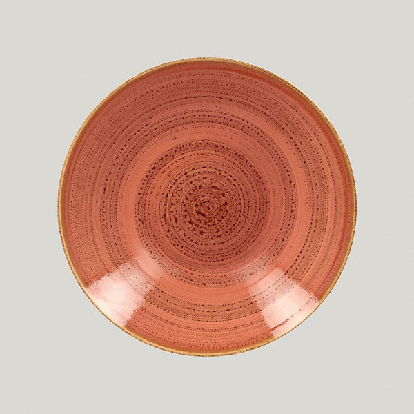 Тарелка глубокая RAK Porcelain Twirl Coral 1,2 л, 26 см фото