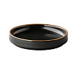 Тарелка мелкая с вертикальным бортом Style Point Japan 12 см, цвет черный (QU18009)