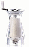Мельница для соли Bisetti h 17,5 см, акрил, прозрачная, PESARO URBINO (911S)