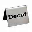 Табличка  Decaf 5*4 см, сталь
