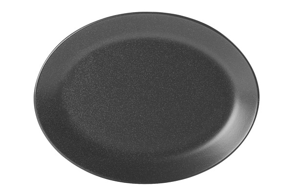 Блюдо овальное Porland 24х19 см фарфор цвет черный Seasons (112124) фото