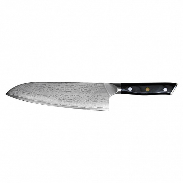 Шеф-нож P.L. Proff Cuisine Premium Сантоку 17,5 см, дамасская сталь фото