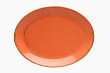 Блюдо овальное Porland 31х24 см фарфор цвет оранжевый Seasons (112131)