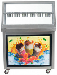 Фризер для жареного мороженого Foodatlas KCB-1Y (контейнеры, световой короб, стол для топпингов) в Екатеринбурге, фото