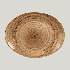 Овальная тарелка RAK Porcelain Twirl Shell 36*27 см в Екатеринбурге фото