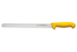 Нож для тонкой нарезки Comas 30 см, L 42,8 см, нерж. сталь / полипропилен, цвет ручки желтый, Carbon (10124) в Екатеринбурге фото