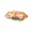 Пакет для сэндвича с окном  9+5,5*18 см, крафт-бумага, 250 шт/уп
